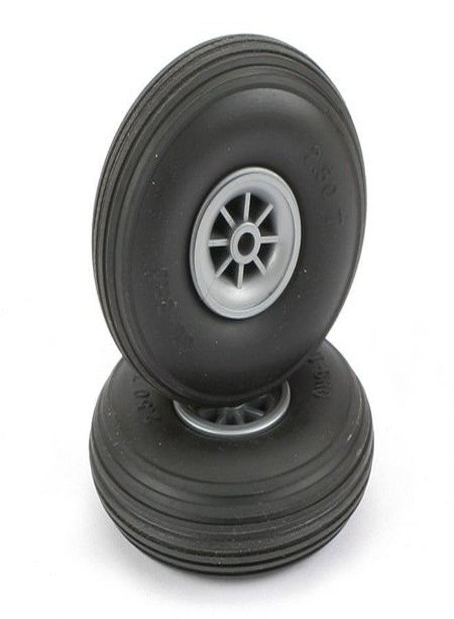 DU-BRO 2-1/2" Dia. Treaded Surface Wheels (2)
